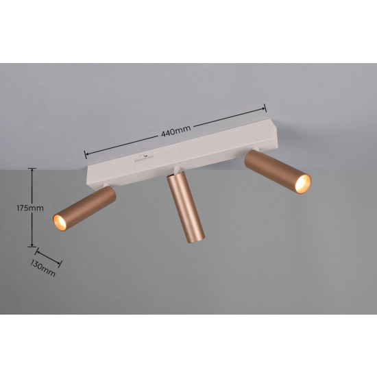 AMBALA – 849210365 incl. 3x SMD, 5,5W · 3x 500lm, 2300+3000+4000K TRIO