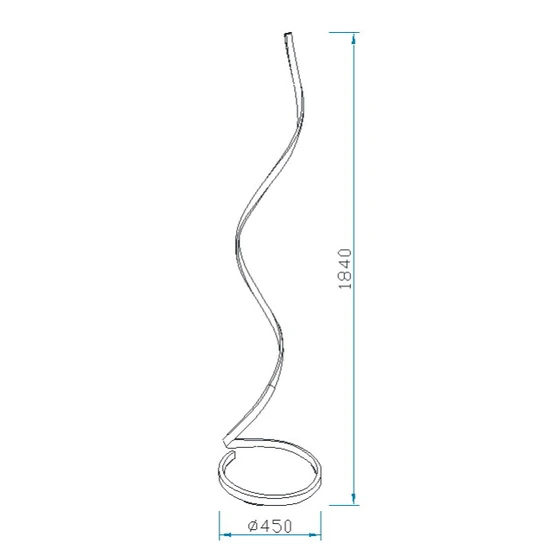 Lampa podłogowa ściemnialna Mantra Nur Brown Oxide XL 5805MA - zdjęcie dodatkowe 1