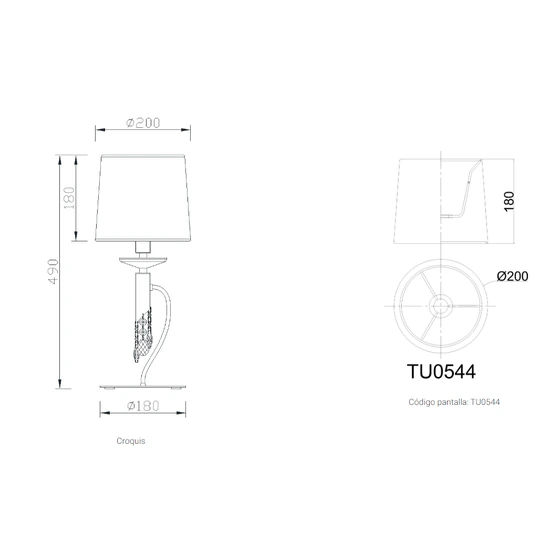 Lampa biurkowa Mantra Tiffany Chrome 3868MA - zdjęcie dodatkowe 1