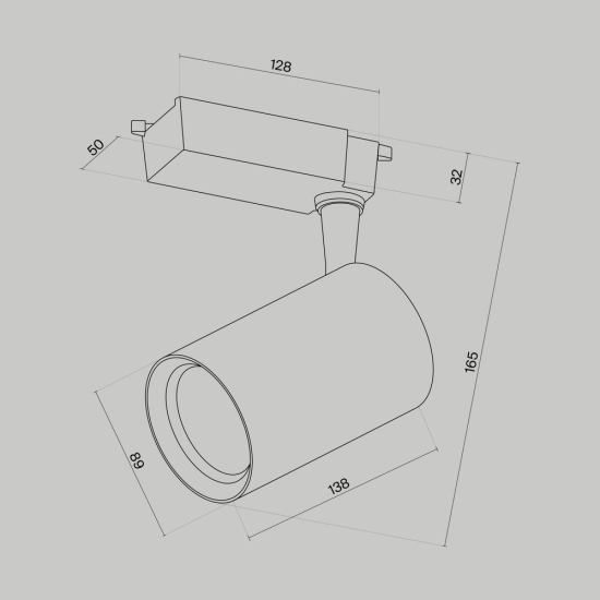 Reflektor Vuoro Unity Track Lighting TR003-1-15W3K-S-W LED 17W 3000K Maytoni - zdjęcie dodatkowe 4