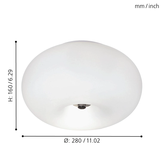 Plafon OPTICA 86811 28cm EGLO