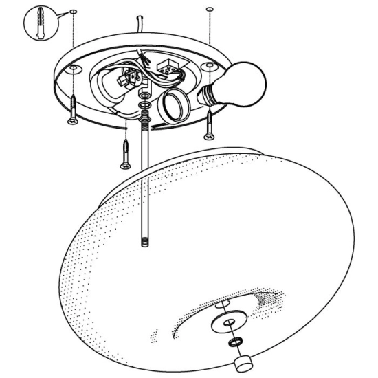 Plafon OPTICA 86812 35cm EGLO