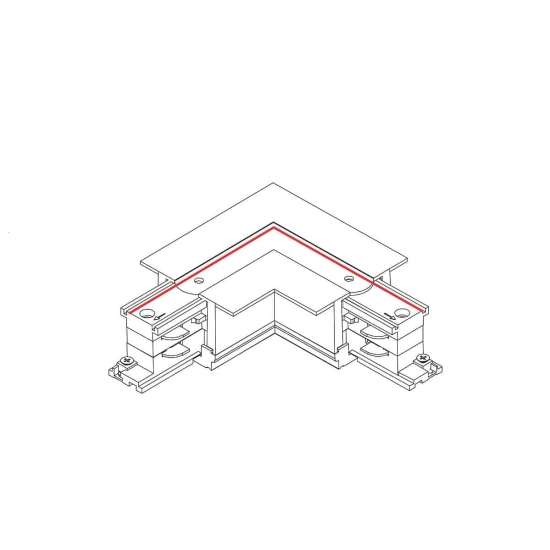 Łącznik kątowy wpuszczany lewy biały CTLS RECESSED POWER L CONNECTOR , LEFT ( L-L) WHITE 8684 Nowodvorski - zdjęcie dodatkowe 1