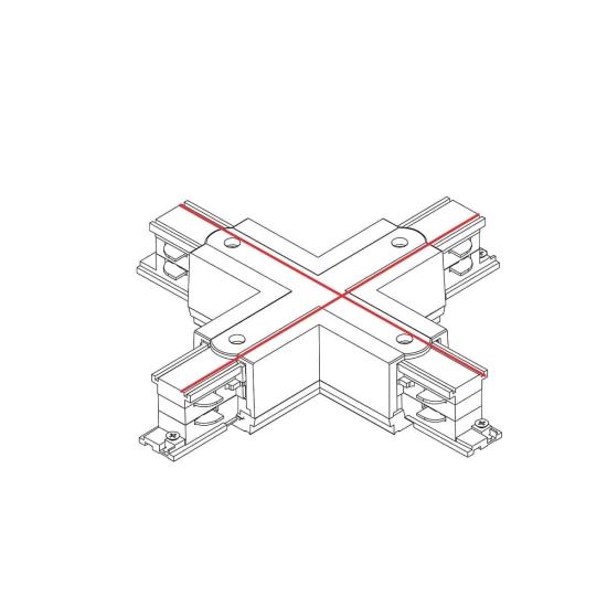 Łącznik krzyżowy biały CTLS POWER X CONNECTOR WHITE 8701 Nowodvorski - zdjęcie dodatkowe 1