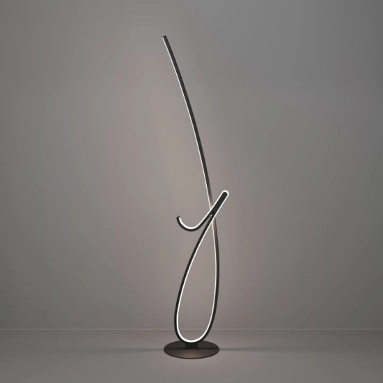 CARDONCITO Lampa podłogowa LED czarna 2400lm 2700/4000/6500K 902349 EGLO