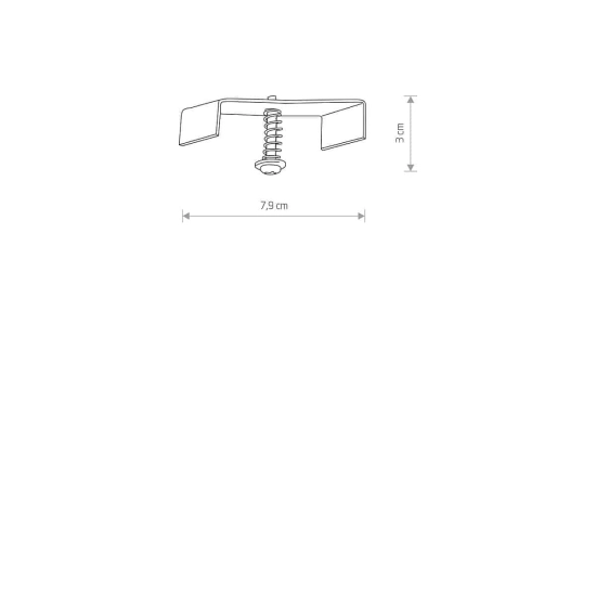 Uchwyt do zamocowania szyny podtynkowej PROFILE RECESSED FIXING SET 8805 Nowodvorski - zdjęcie dodatkowe 1