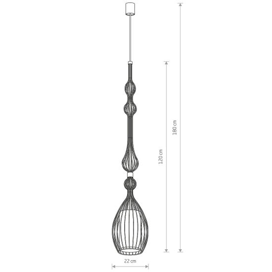 Lampa wisząca ABI BLACK L 8864 Nowodvorski - zdjęcie dodatkowe 2