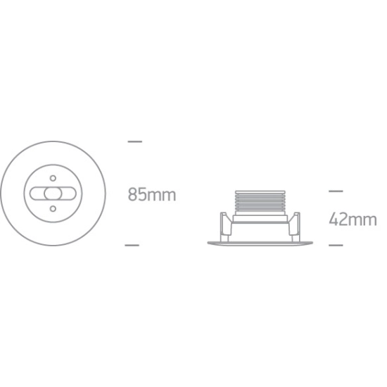 EMERGENCY RECESSED 3W 230V 3hrs 89002 ONE LIGHT