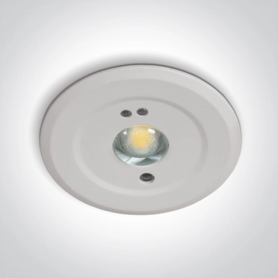 EMERGENCY RECESSED 3hrs 1,5W LED 230v SELF TEST 89002B ONE LIGHT