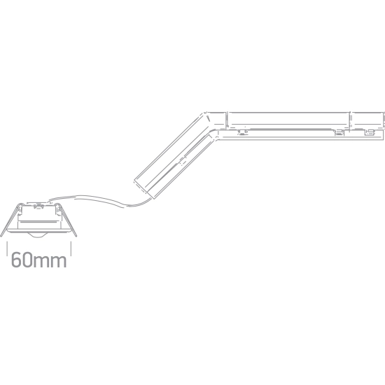 EMERGENCY RECESSED 3hrs 3W LED 230v SELF TEST 89002C ONE LIGHT