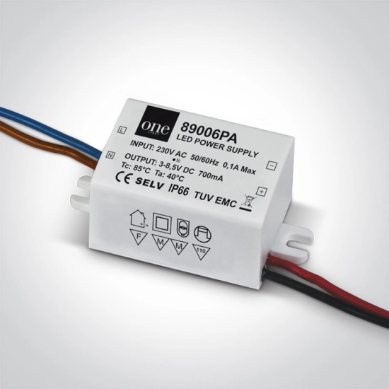 89006PA zasilacz 700mA 1,5-6W LED IP66 100-240V One Light
