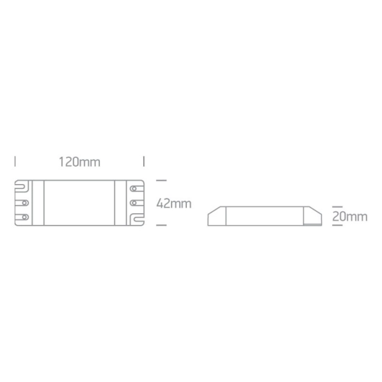 sterownik LED o natychmiastowym natężeniu prądu do 350mA punktów LED / opraw LED, 13-20W 89020 ONE LIGHT