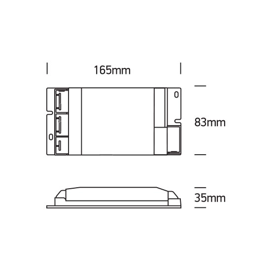 DALI / PUSH TO DIM / 1-10V / TRIAC UNIWERSALNY STEROWNIK 50W IP20 230V 89050TLD ONE LIGHT