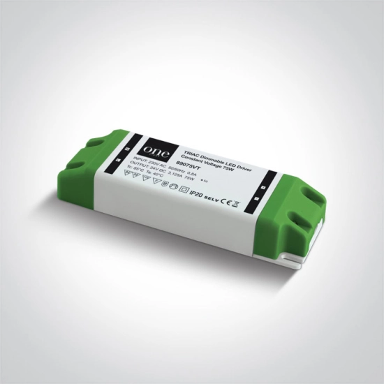 10-75W 24V DC TRIAC ściemnialny sterownik napięcia stałego, IP20 89075VT ONE LIGHT