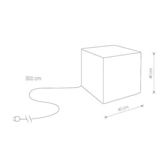 Lampa ogrodowa CUMULUS CUBE M 8966 Nowodvorski IP44 - zdjęcie dodatkowe 2