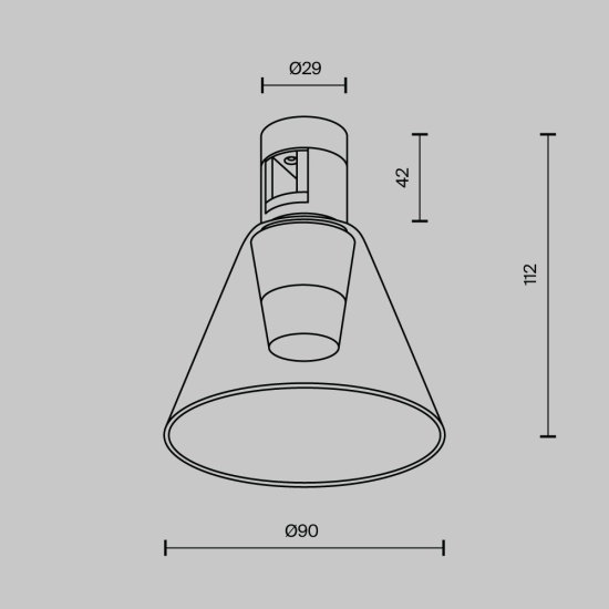 Lampa szynowa Bianca Flarity 2700K 3W 120° TR147-1-3W2.7K-BS-DE Maytoni - zdjęcie dodatkowe 6