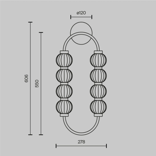 Lampa ścienna (kinkiet) Amulet MOD555WL-L11G3K Maytoni - zdjęcie dodatkowe 5