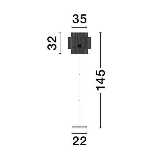 Lampa podłogowa LAUQUEN LE44496 Luces Exclusivas - zdjęcie dodatkowe 2