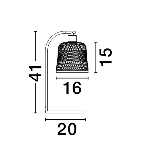 Lampa stołowa TALITAS LE44512 Luces Exclusivas - zdjęcie dodatkowe 2