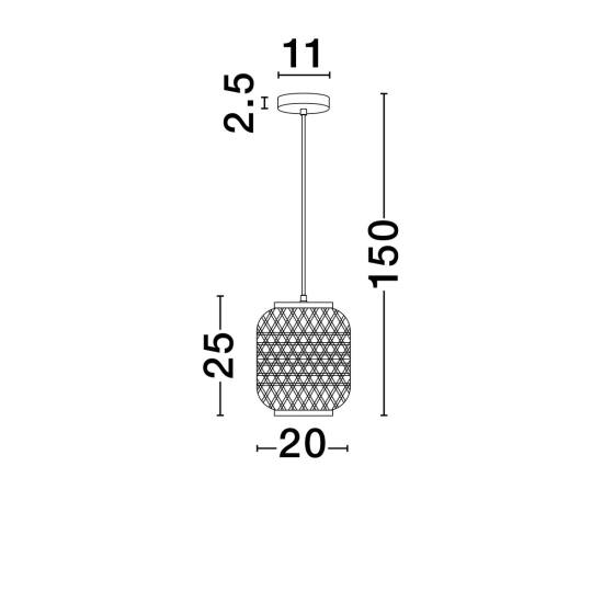 Lampa wisząca POMALCA LE44860 Luces Exclusivas - zdjęcie dodatkowe 2