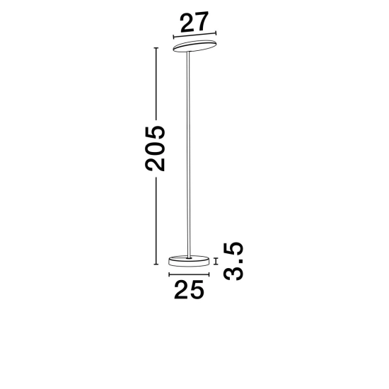 Lampa podłogowa TRUNCADO LE44951 Luces Exclusivas - zdjęcie dodatkowe 3