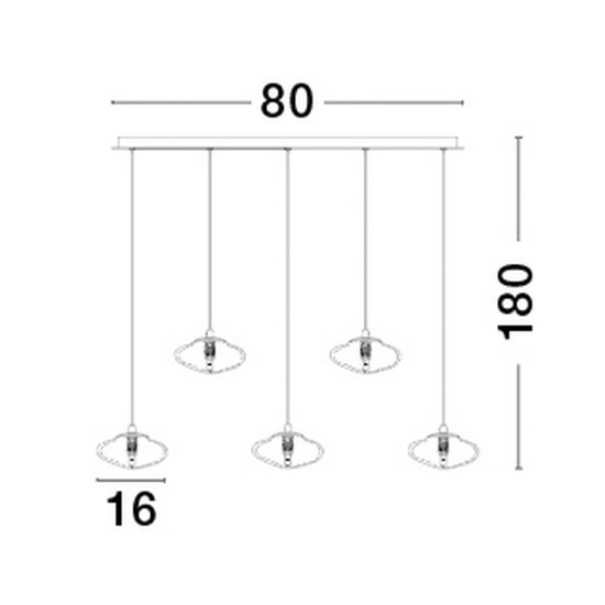 Lampa wisząca NAYARIT LE42902 Luces Exclusivas - zdjęcie dodatkowe 4