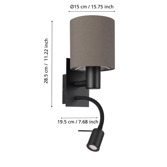 PASTERI lampa ścienna 900701 EGLO