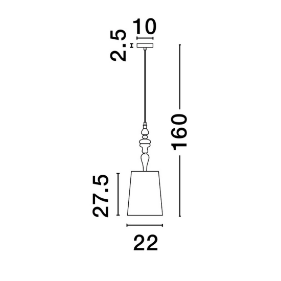 Lampa wisząca ALEM LE44205 Luces Exclusivas - zdjęcie dodatkowe 2