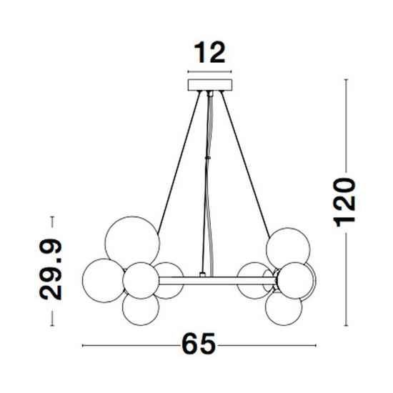 Lampa wisząca PARLA LE42601 Luces Exclusivas - zdjęcie dodatkowe 7