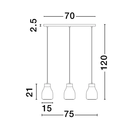 Lampa wisząca MOCHE LE44342 Luces Exclusivas - zdjęcie dodatkowe 2
