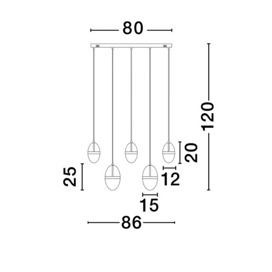 Lampa wisząca ARENA LE44332 Luces Exclusivas - zdjęcie dodatkowe 2