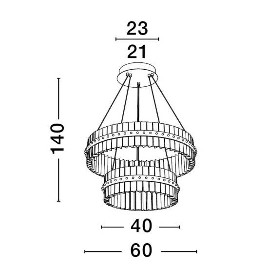 Lampa wisząca MAYO LE44226 Luces Exclusivas - zdjęcie dodatkowe 2
