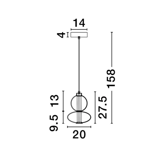 Lampa wisząca LUIS LE44220 Luces Exclusivas - zdjęcie dodatkowe 2