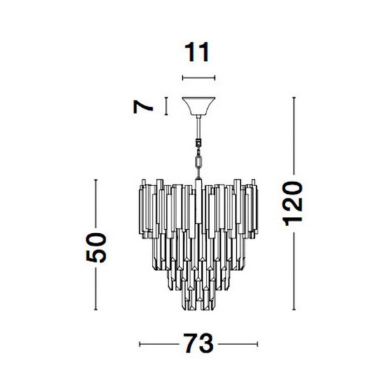 Lampa wisząca CAMPANA LE42288 Luces Exclusivas - zdjęcie dodatkowe 4