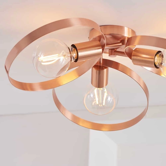 kinkiecik.pl Lampa sufitowa HOOP 3LT SEMI FLUSH 91039 ENDON