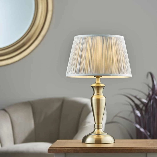 kinkiecik.pl Lampa stołowa OSLO (M) & FREYA 91086 ENDON