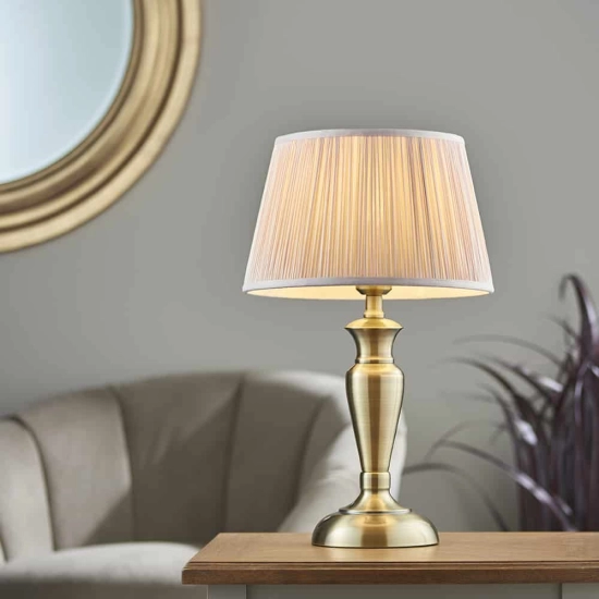 kinkiecik.pl Lampa stołowa OSLO (M) & FREYA 91087 ENDON