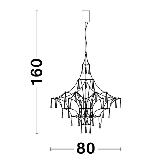 Lampa wisząca SALAMANCA LE41324 Luces Exclusivas - zdjęcie dodatkowe 4