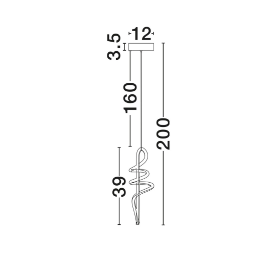 Lampa wisząca ALMAZAN LE45799 LUCES EXCLUSIVAS - zdjęcie dodatkowe 3