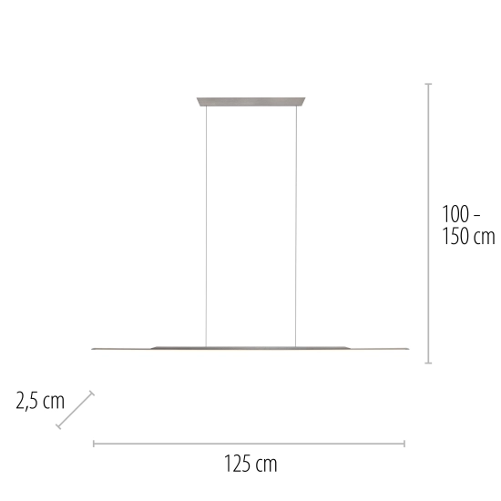 Lampa wisząca Pure Surface Szary 2301-15 Paul Neuhaus - zdjęcie dodatkowe 10