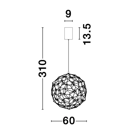 Lampa wisząca ALTA LE41322 Luces Exclusivas - zdjęcie dodatkowe 3