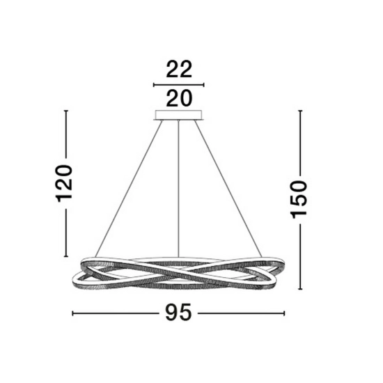 Lampa wisząca ILAVE LE44323 Luces Exclusivas - zdjęcie dodatkowe 9