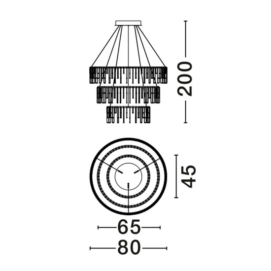 Lampa wisząca HUARAZ LE44445 Luces Exclusivas - zdjęcie dodatkowe 2