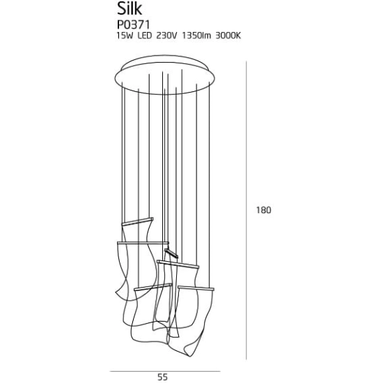Silk P0371D lampa wisząca MaxLight - zdjęcie dodatkowe 3