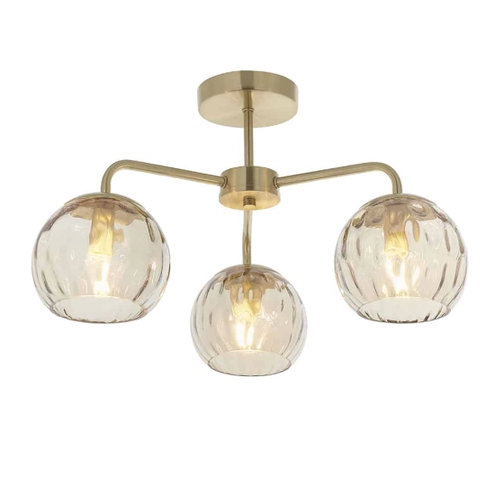 kinkiecik.pl Lampa sufitowa DIMPLE 3LT SEMI FLUSH 91968 ENDON