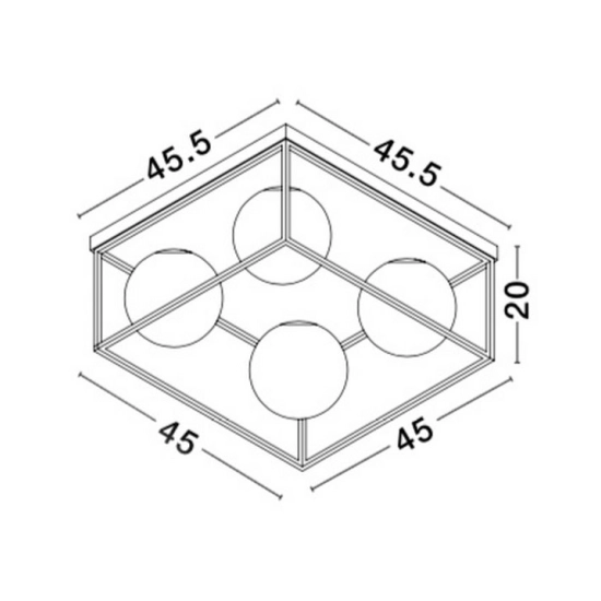 Plafon PLATA LE41787 Luces Exclusivas - zdjęcie dodatkowe 1