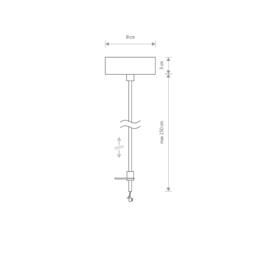 Element zasilający do podwieszenia szyny PROFILE POWER SUPPLY KIT BLACK 9238 Nowodvorski - zdjęcie dodatkowe 1