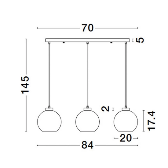 Lampa wisząca REPOS LE42651 Luces Exclusivas - zdjęcie dodatkowe 5