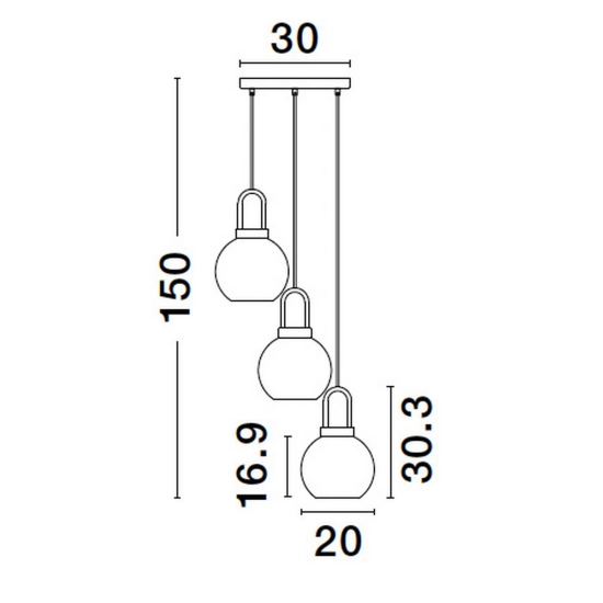 Lampa wisząca BANES LE42655 Luces Exclusivas - zdjęcie dodatkowe 6
