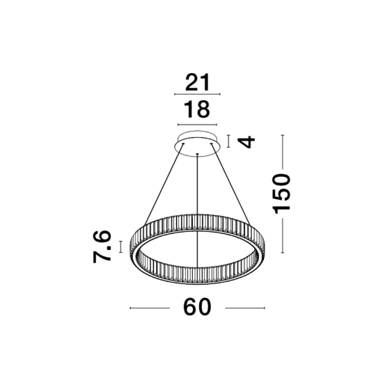 Lampa wisząca BAUTA LE42915 Luces Exclusivas - zdjęcie dodatkowe 2